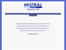 Tablet Screenshot of mistral-media.de